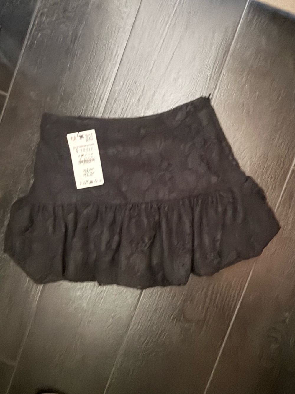 Zara black mini skirt
